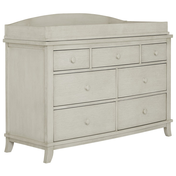 Evolur Amsterdam Glazed Brush White Changing Table Topper Wayfair